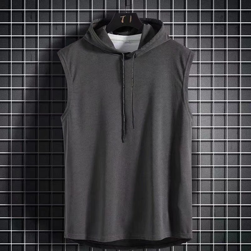 2025 Sleeveless Vest Men'S And Women'S Trendyy Vest Sports Summer Hooded Basketball Hooded Sweatshirt Couple Tops - Image 5